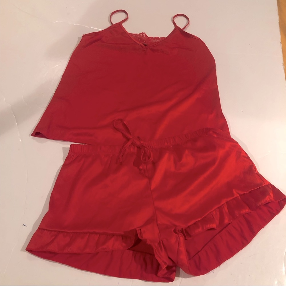 RACHEL Rachel Roy Red Loungewear SET L